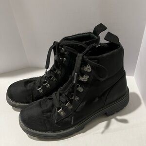Cliffs by White Mountain Maximal Clavicle Black Combat Women Boots  SIZE 8 1/2 M